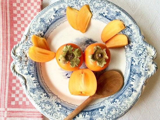 Persimmons baked horizontal