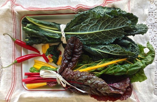 Rainbow chard and cavolo nero