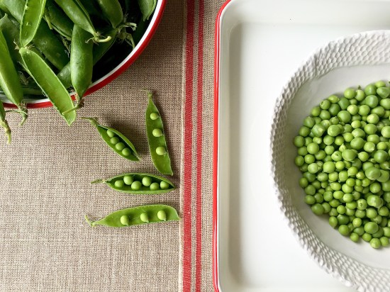 Green peas shelled