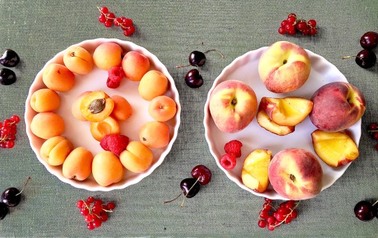Baked fruits-still life