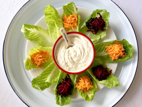 Lettuce leaves filled